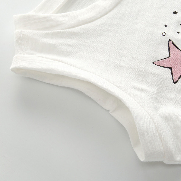 Maieu pentru copii cu decolteu O și aplicație-pentru fete