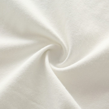 Модерна детска тениска за момичета в бял цвят с апликация