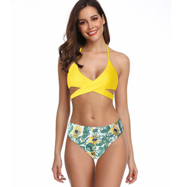 Дамски бански костюм от две части в три цвята 