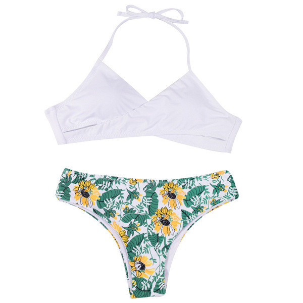 Дамски бански костюм от две части в три цвята 