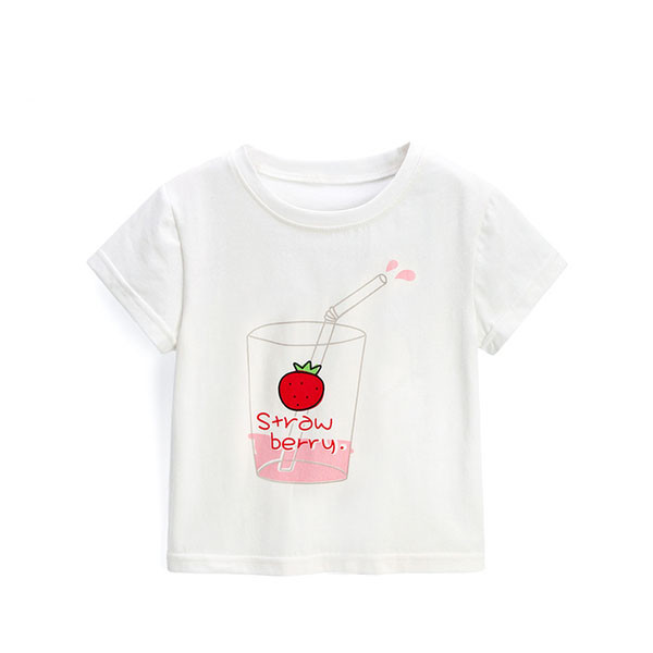 Tricou casual pentru copii cu aplicatie-pentru fete