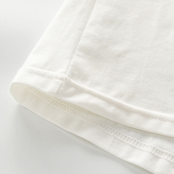 Tricou pentru copii model nou pentru fete - alb cu inscriptie