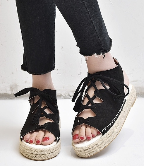 Sandale casual dama cu sireturi si talpa plata in mai multe culori