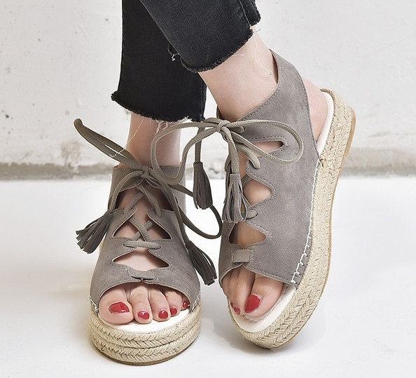 Sandale casual dama cu sireturi si talpa plata in mai multe culori