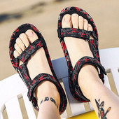 Sandale casual barbatesti in trei culori cu model de camuflaj