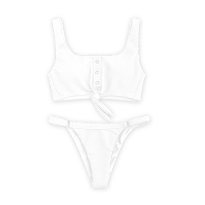 Γυναικείο μαγιό σε μαύρο, λευκό, κόκκινο, μπλε και κίτρινο χρώμα