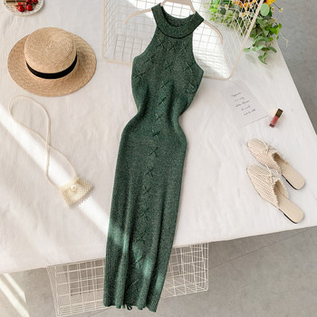 Rochie de dama stilata cu efect stralucitor in mai multe culori