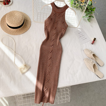 Rochie de dama stilata cu efect stralucitor in mai multe culori