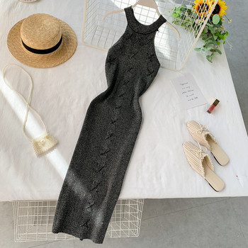 Rochie de dama stilata cu efect stralucitor in mai multe culori