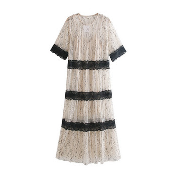 Rochie de dama eleganta din dantela cu maneci scurte