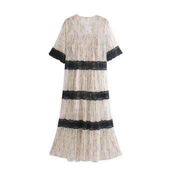 Rochie de dama eleganta din dantela cu maneci scurte