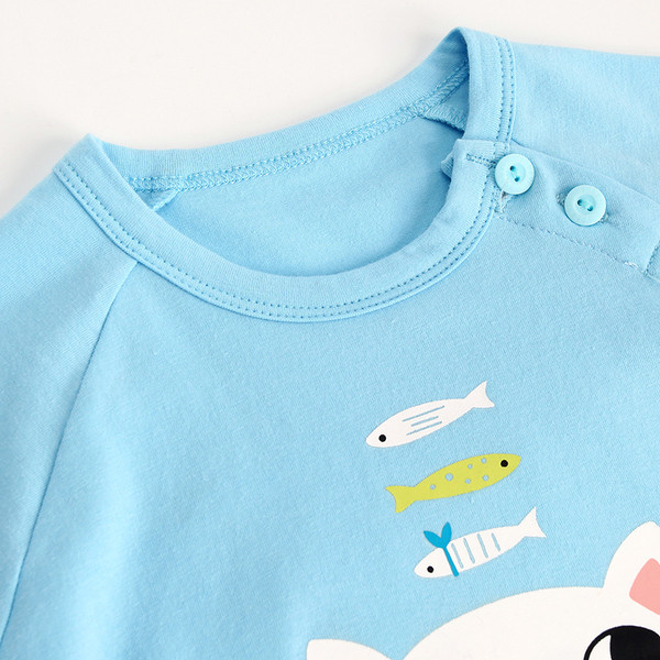 Set copii cu aplicatie si nasturi pentru fete