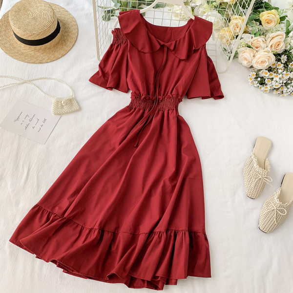 Rochie de dama cu elastic in mai multe culori