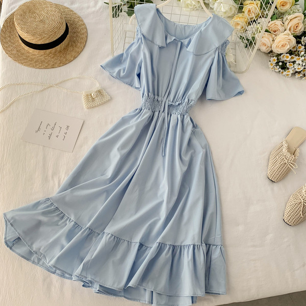 Rochie de dama cu elastic in mai multe culori