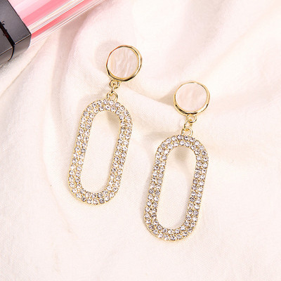 Cercei eleganti de dama cu pietre decorative