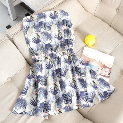 Casual Γυναικεία ολόσωμη φόρμα σε δύο χρώματα με floral σχέδια