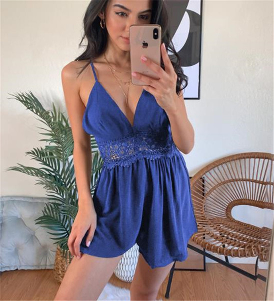 Salopeta de dama cu decolteu adanc si spate gol in mai multe culori