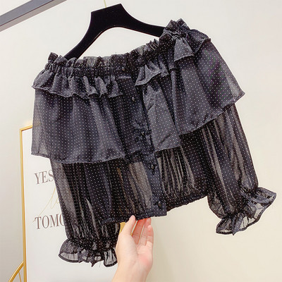 Cămașă modernă de damă cu nasturi în mai multe culori