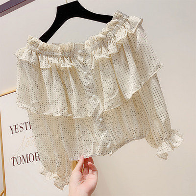 Cămașă modernă de damă cu nasturi în mai multe culori