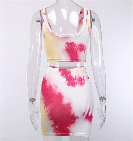 Set modern pentru femei din două părți cu model colorat