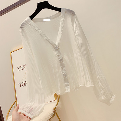 Cămașă elegantă de damă în alb și negru - două modele