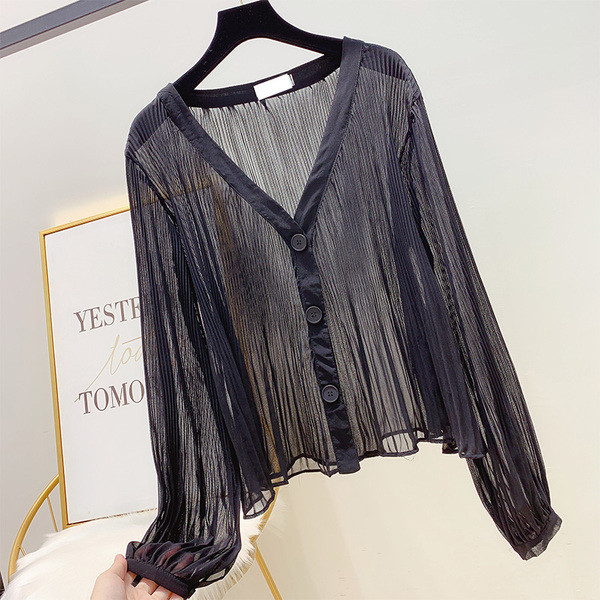 Cămașă elegantă de damă în alb și negru - două modele