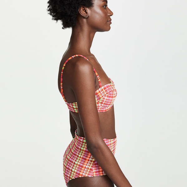 Costum de baie modern pentru femei din două piese cu bretele detașabile