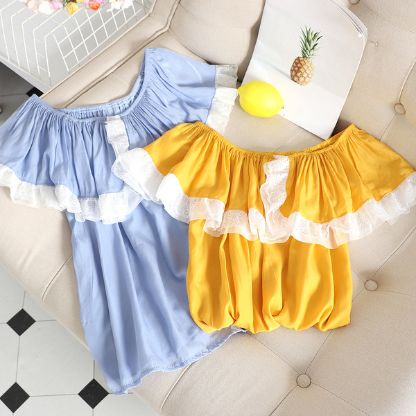 Bluza de dama moderna cu dantela in mai multe culori