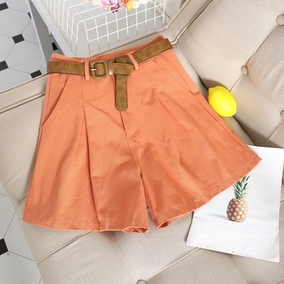 Pantaloni scurti de dama cu curea in mai multe culori