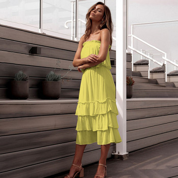 Rochie moderna de dama cu umerii goi in trei culori