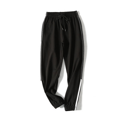 Pantaloni sport cu talie elastica in trei culori