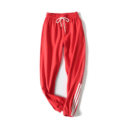 Pantaloni sport cu talie elastica in trei culori