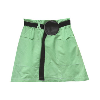 Fusta scurta dama casual cu centura si buzunare in mai multe culori