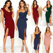 Rochie eleganta de dama cu o curea in mai multe culori