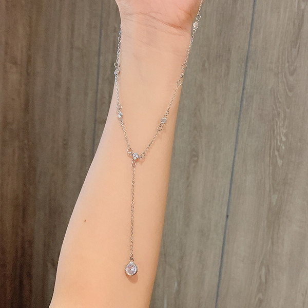 Colier de dama modern - de culoare argintie si aurie