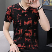 Tricou modern pentru bărbați în trei culori cu inscripții