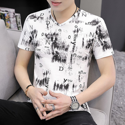 Tricou modern pentru bărbați în trei culori cu inscripții