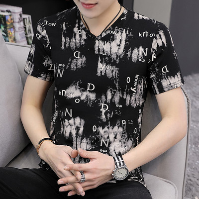 Tricou modern pentru bărbați în trei culori cu inscripții