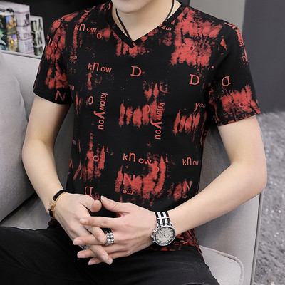 Tricou modern pentru bărbați în trei culori cu inscripții