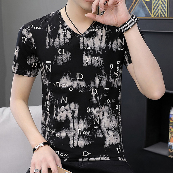 Tricou modern pentru bărbați în trei culori cu inscripții