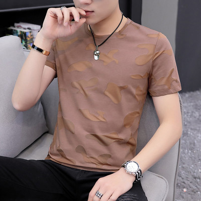 Нов модел мъжка тениска в няколко цвята с О-образно деколте