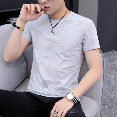 Нов модел мъжка тениска в няколко цвята с О-образно деколте