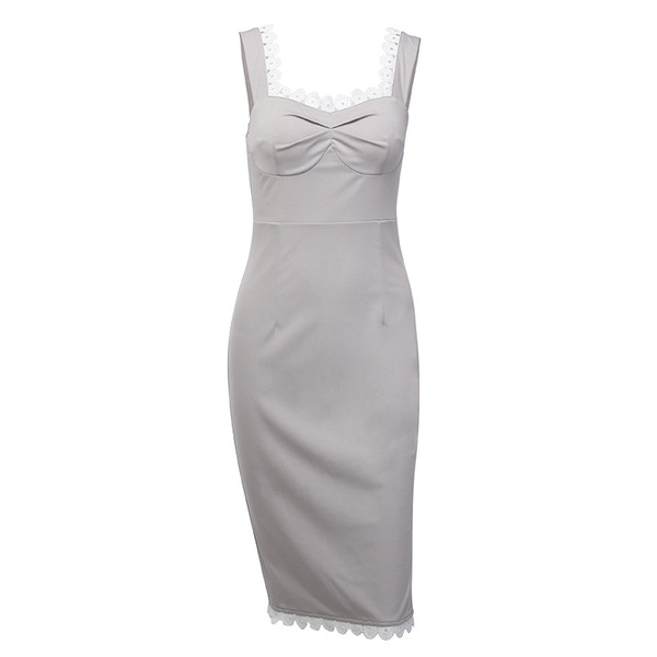 Rochie elegantă de damă Model Slim în culoarea gri