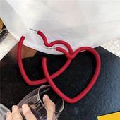 Cercei de damă în formă de inimă în patru culori