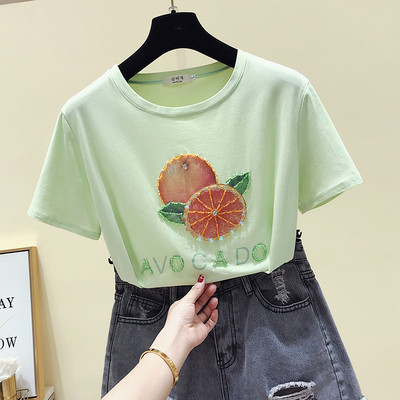 Tricou de dama modern cu aplicatie si inscriptie in mai multe culori