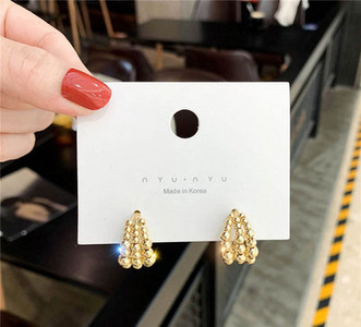 Aktuális női fülbevaló - arany és ezüst színben