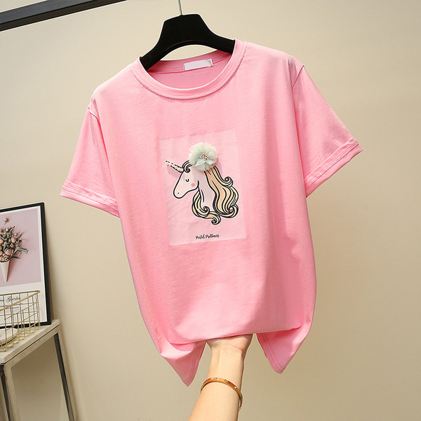 Tricou casual dama cu unicorn in diferite culori