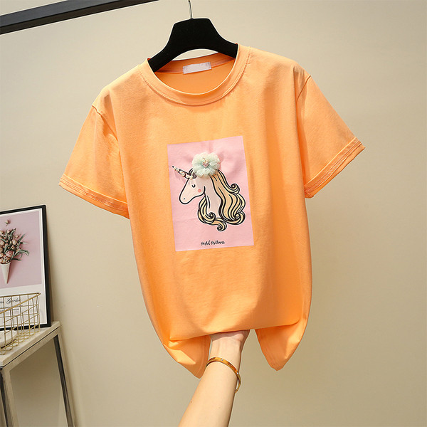 Tricou casual dama cu unicorn in diferite culori