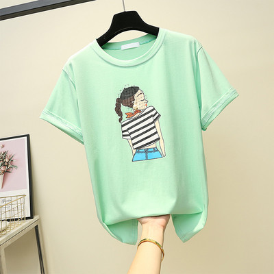 Tricou casual dama cu aplicatie in diferite culori