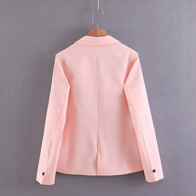 Jachetă de damă cu mânecă lungă, roz